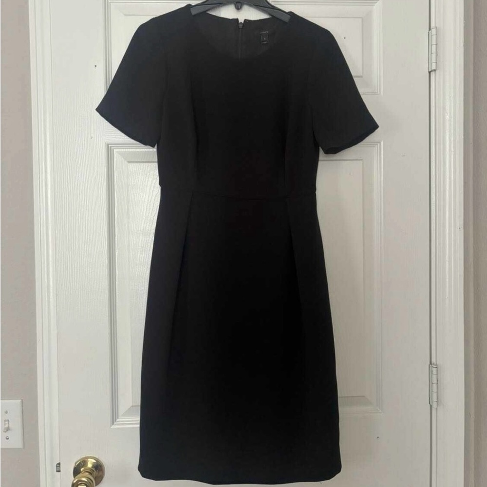 J Crew Size 8 Black Lined Dress